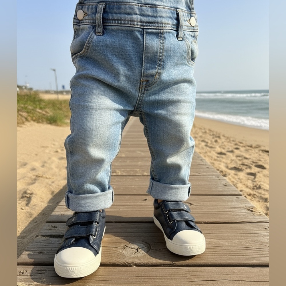 NWT Toddler Unisex Sneakers Navy Blue White size 11 - Picture 4 of 11